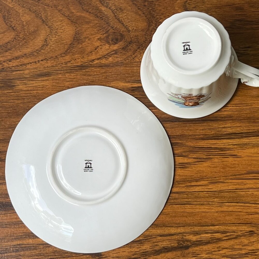 Newhall English Fine Bone China Tea Cup & Saucer MacKay's Clipper 1851 Sailboat - Picture 14 of 16